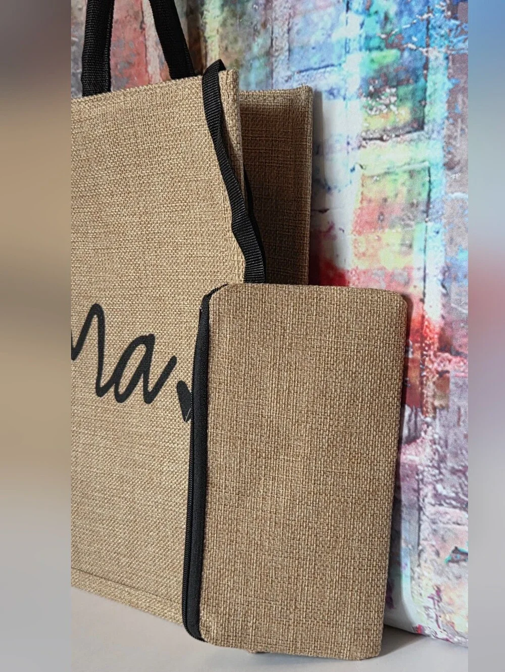 Mama Tote Bag with Zip Pouch NIP